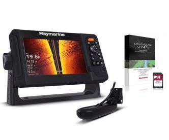 Raymarine Element 7 HV HV-100.02 peräpeilianturilla ja pilkkivarustuksella