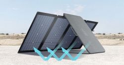 Ecoflow kaksipuolinen taiteltava aurinkopaneeli 220W