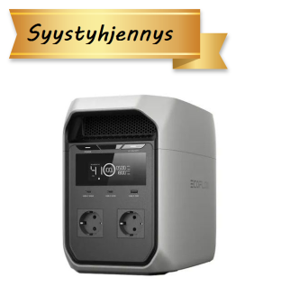EcoFlow Delta 3 Classic kannettava 1024 Wh virta-asema 1800W invertterillä