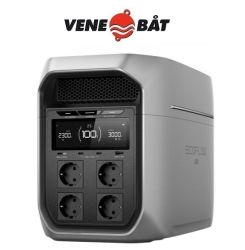 Ecoflow Delta 3 MAX Plus kannettava 2048 Wh virta-asema 3000W invertterillä