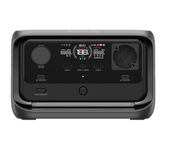 Ecoflow RIVER 3 Plus kannettava 286 Wh virta-asema 600W invertterillä ja EB300 286 Wh varaparistolla