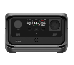 Ecoflow RIVER 3 Plus kannettava 286 Wh virta-asema 600W invertterillä ja EB300 286 Wh varaparistolla