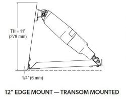 Dometic Seastar Trimmilevysarja 12x12" Edge Mount