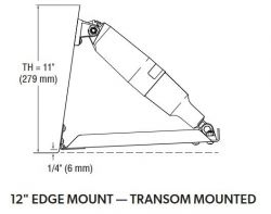 Dometic Seastar Trimmilevysarja 12x9" Edge Mount