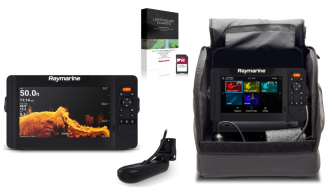 Raymarine Element 9 HV HV-100.02 peräpelianturilla ja pilkkivarustuksella