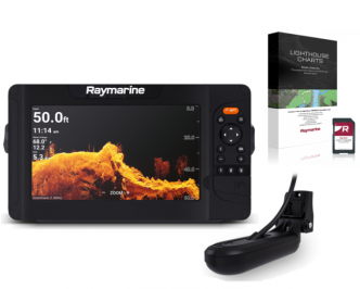 Raymarine Element 9 HV HV-100.02 peräpelianturilla ja pilkkivarustuksella