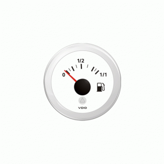 VDO Viewline polttoainemittari 52 mm, valkoinen