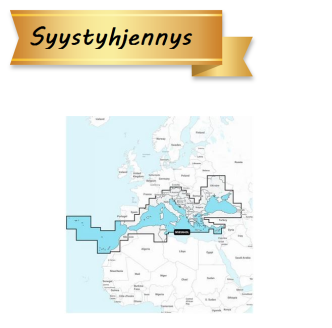 Garmin Navionics+ NSEU643L Välimeri ja Mustameri
