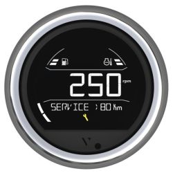 Veratron VL DIGITAL 85 kromi pyöreä kehys