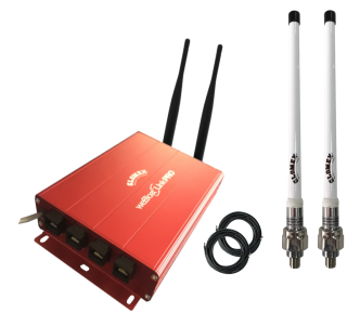 Glomex weBBoat Link PRO EXT 4G ja WI-FI internet-järjestelmä ulkoantenneilla