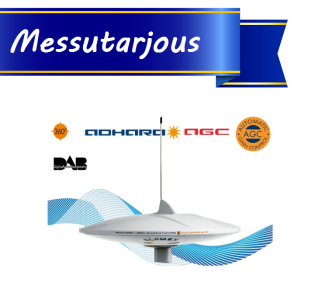 Glomex V9150AGC DAB20 Adhara TV/FM/DAB-antenni usealle vastaanottimelle