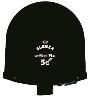 Glomex WeBBoat Plus 5G Dual SIM ja WiFi internet-järjestelmä, musta