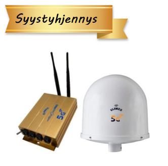 Glomex weBBoat Link PRO EXT 5G ja WI-FI internet-järjestelmä IT5000 ulkoantennilla