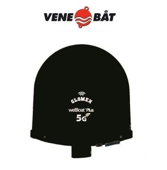 Glomex WeBBoat Plus 5G Dual SIM ja WiFi internet-järjestelmä, musta