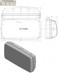 NavPod SystemPod GP1170 asennuskotelo 9.5" kaarivälille