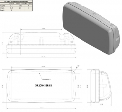 NavPod SystemPod GP2040 asennuskotelo 12" kaarivälille