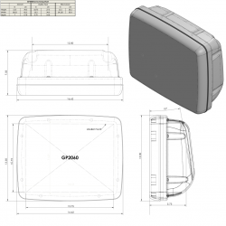 NavPod SailPod GP2060 asennuskotelo 12" kaarivälille