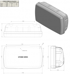 NavPod SystemPod GP2080 asennuskotelo 12" kaarivälille