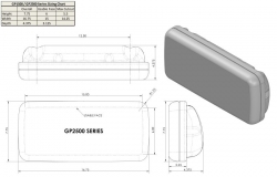 NavPod SystemPod GP2500 asennuskotelo 12" kaarivälille