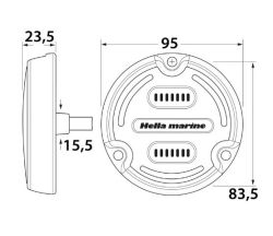 Hella marine Apelo A2 Vedenalainen valo, moniväri RGB