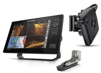 Humminbird XPLORE 12 CMSI+ kaikuplotteri peräpeilianturilla ja Mega Live 2 anturi