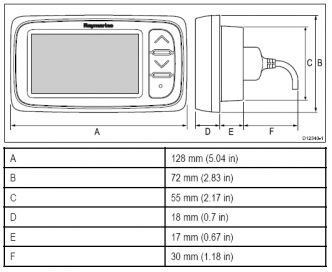 Raymarine i40 Bidata Loki/kaikunäyttö