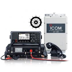 Icom IC-GM800 MF/HF SSB-radiopuhelin + AT-141 automaattiviritin