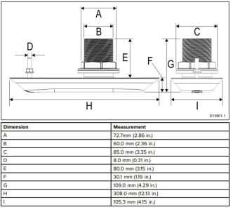 Raymarine RV-200 CHIRP RealVision 3D pronssinen läpivientianturi 0°