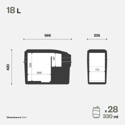 Indel B ITB18 kannettava jääkaappi