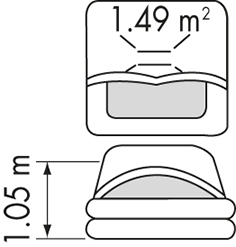 Plastimo Transocean ISO 9650-1 4 hengen kassimalli 