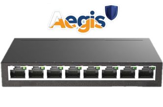 GLOMEX SeaWebSat® OMNIX VLANs 8-portinen hallittava Subnet-VLAN kytkin