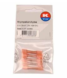 Kutistejatkosholkki 0,5-1,5 mm² punainen 5 kpl / pkt