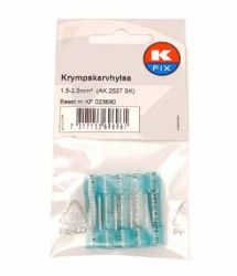 Kutistejatkosholkki 1,5-2,5 mm² sininen 5 kpl / pkt