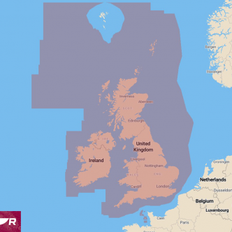 Raymarine LightHouse kartta, Iso-Britannia ja Irlanti