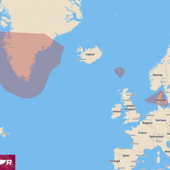 Raymarine LightHouse kartta, Tanska ja Färsaaret