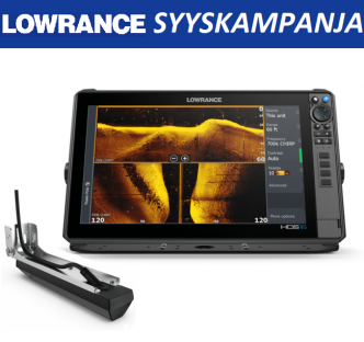 Lowrance HDS-16 PRO kaikuluotain/karttaplotteri ActiveImaging HD 3-in-1 anturilla