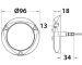 Lumitec SeaBlaze X2 LED-vedenalainen valo, kromattu/Spectrum