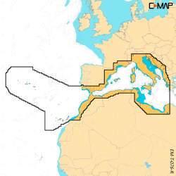 C-MAP Reveal X West Mediterranean, Azore, Canary (M-EM-T-076-R-MS)