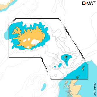 C-MAP Reveal X Iceland, Faroe, Shetland, Orkney Is (M-EN-T-218-R-MS)