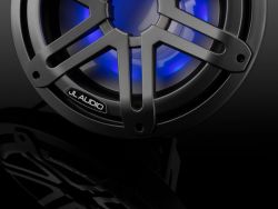 JL Audio 10" M3-10IB Subwoofer asemetallin värisellä Sport-ritilällä sekä LED-valaistuksella