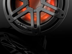 JL Audio 10" M3-10IB Subwoofer asemetallin värisellä Sport-ritilällä sekä LED-valaistuksella