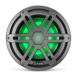 JL Audio 10" M3-10IB Subwoofer asemetallin värisellä Sport-ritilällä sekä LED-valaistuksella