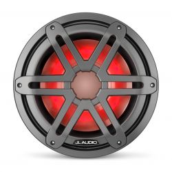 JL Audio 10" M3-10IB Subwoofer asemetallin värisellä Sport-ritilällä sekä LED-valaistuksella