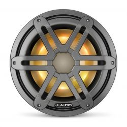 JL Audio 10" M3-10IB Subwoofer asemetallin värisellä Sport-ritilällä sekä LED-valaistuksella