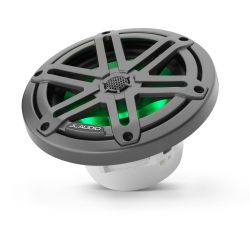 JL Audio 6.5" M3-650x kaiutinpari aseharmaalla Sport-ritilällä ja RGB LED-valolla