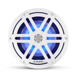 JL Audio 6.5" M3-650x kaiutinpari valkoisella Sport-ritilällä ja RGB LED-valolla