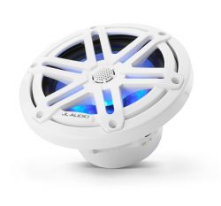 JL Audio 6.5" M3-650x kaiutinpari valkoisella Sport-ritilällä ja RGB LED-valolla