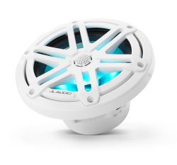 JL Audio 6.5" M3-650x kaiutinpari valkoisella Sport-ritilällä ja RGB LED-valolla