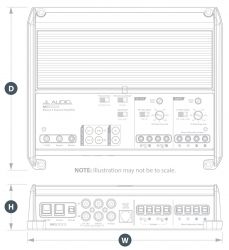 JL Audio M500/3 venevahvistin, 3-kanavainen 500 W
