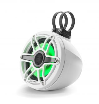 JL Audio 6.5" koteloitu M6-650VeX™ valkoinen kaiutinpari LED-valaistuksella